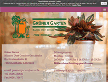 Tablet Screenshot of gruenergarten.com